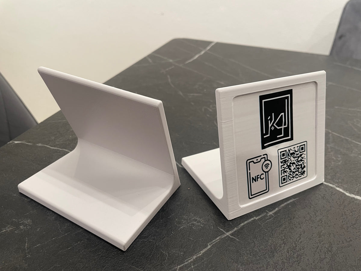סט 10 מעמדי QR לתפריט דיגיטלי למסעדות